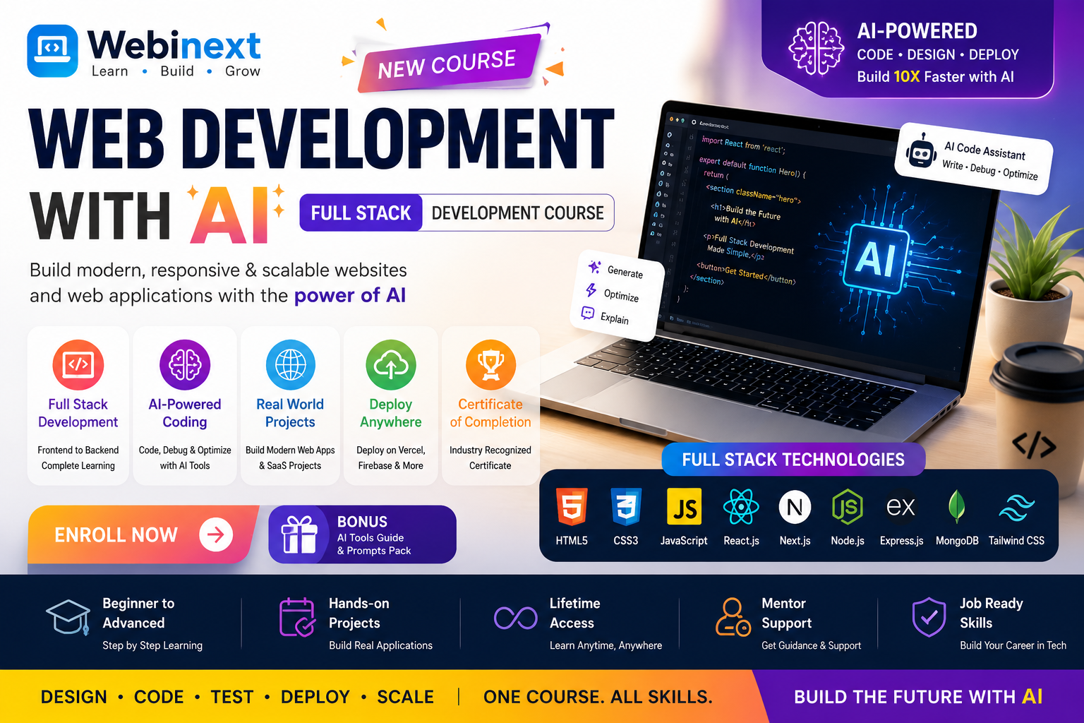 Web Development with AI – Full Stack Development Mastery