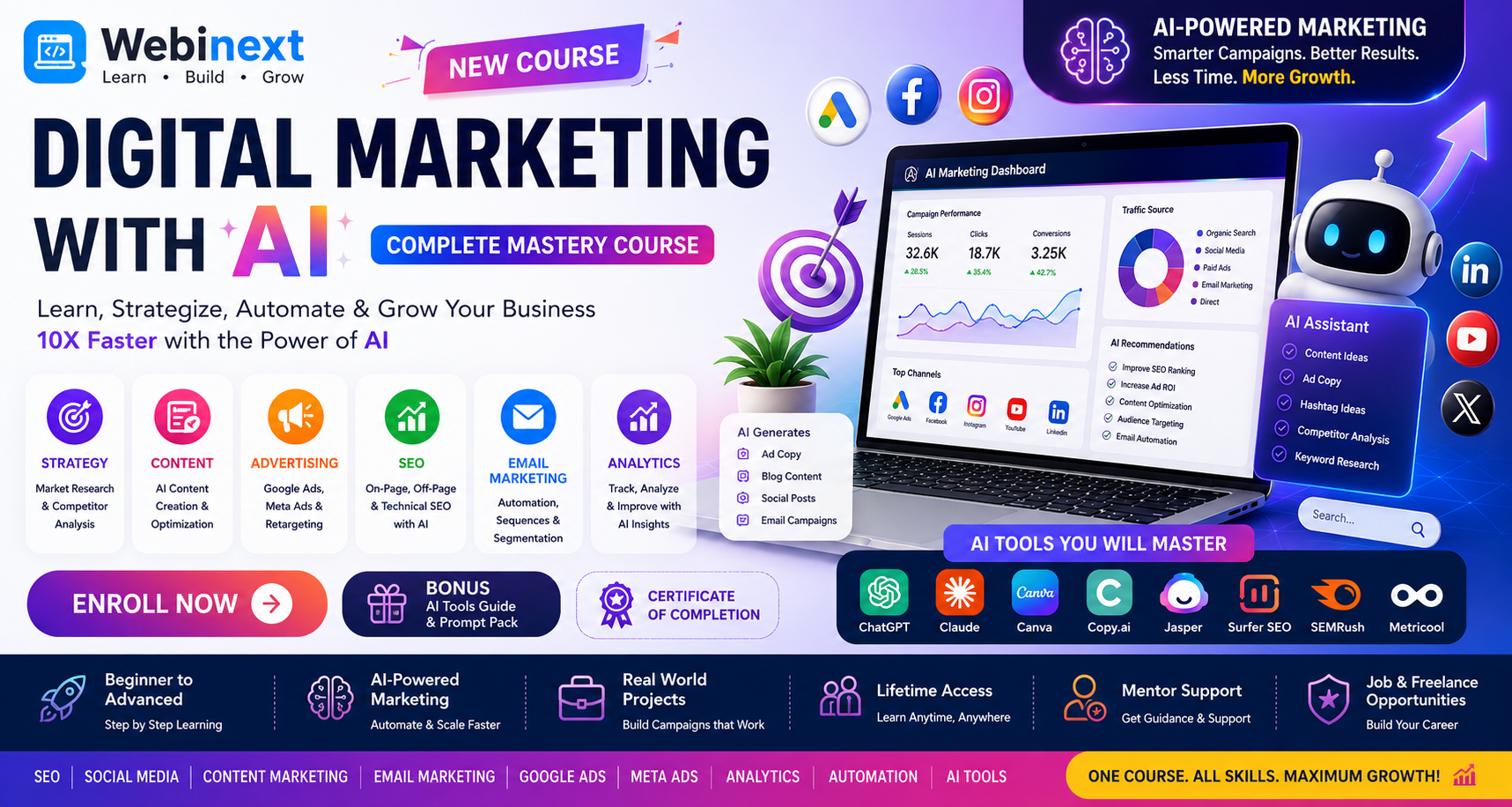 Digital Marketing with AI – Complete Growth Mastery Program