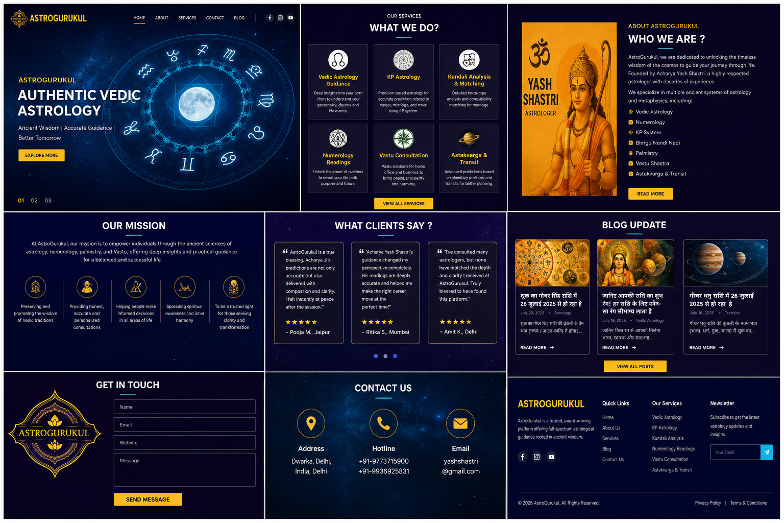 AstroGurukul – Vedic Astrology & Spiritual Consultation Website