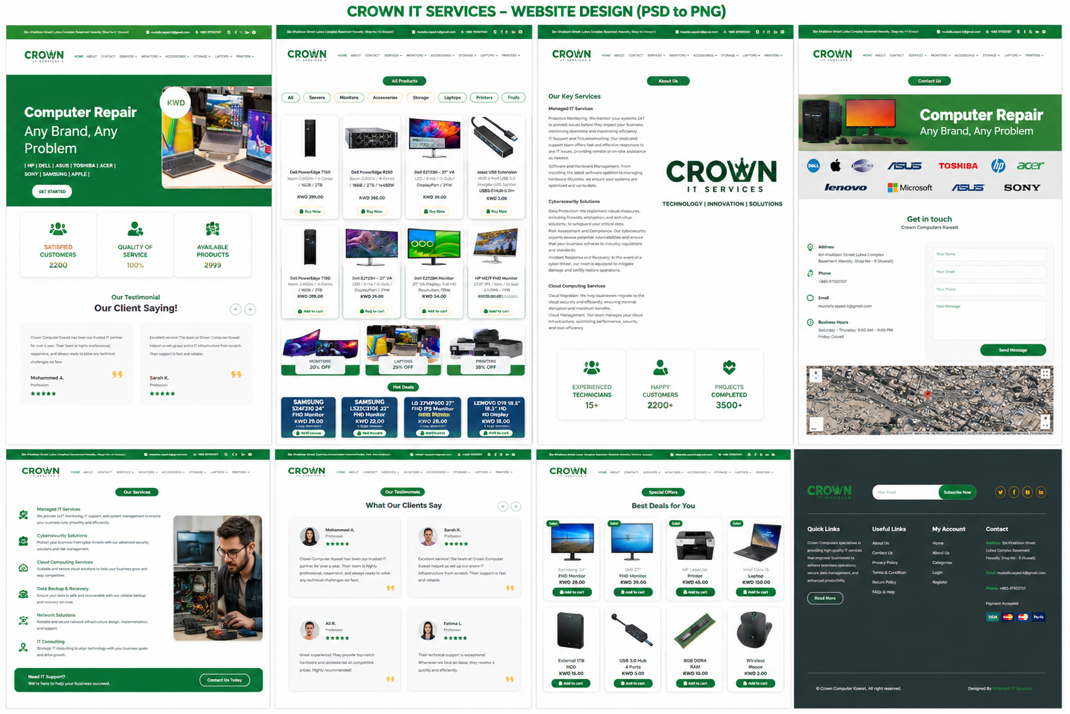 Crown IT Services – Computer Hardware & IT Solutions Website